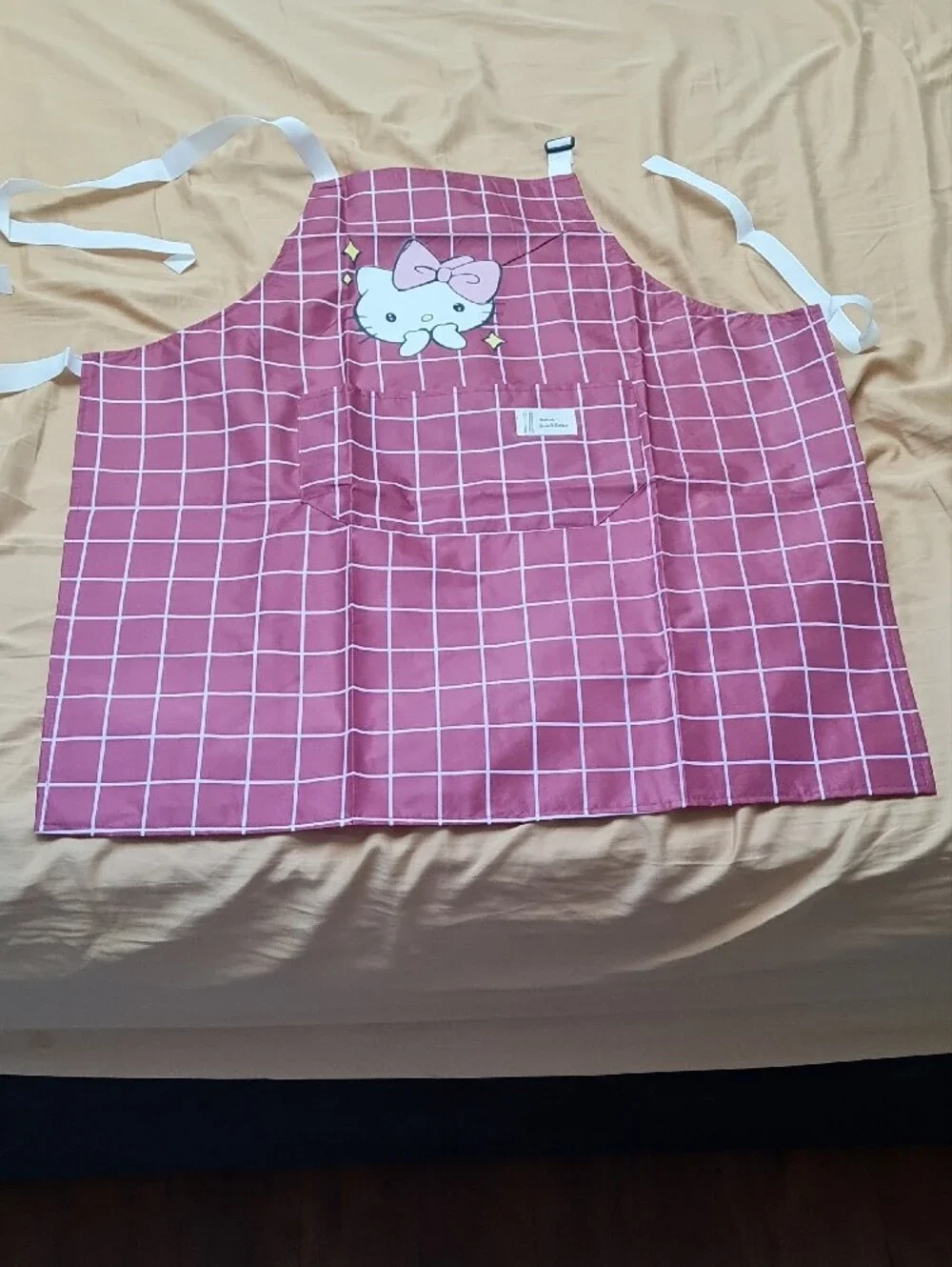 💥3for$15💥Hello Kitty Grid Apron - Cute Kitchen Apron